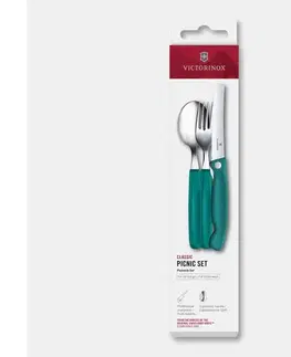 Príbory Victorinox - Pikniková sada príborov SWISS CLASSIC 3 ks tyrkysová 6.7194.3FC1