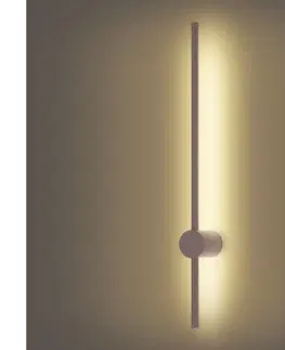 LED osvetlenie BRILAGI - LED vonkajšie nástenné svietidlo AURA, 12 W, 230 V, 3000 K, IP54, 65 cm, hnedá, CRI 90 BRI815