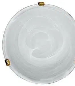 Stropná svetla Stropná lampa Duna, biely stropný mosadzný držiak