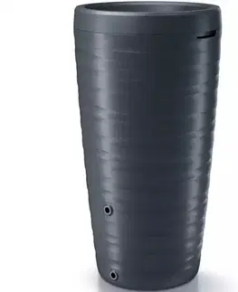 Sudy na vodu NABBI IDMZ240 S433 plastový sud na dažďovú vodu s vekom 240 l antracit
