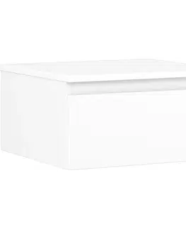 Kúpeľňový nábytok MEXEN/S - Orio kúpeľňová skrinka pod umývadlo 50 cm s doskou, 1 šuplík, biela mat 91A10-05023-1-BFC01