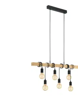 Svietidlá Eglo 78937 - Luster na lanku TOWNSHEND 6xE27/60W/230V 78937