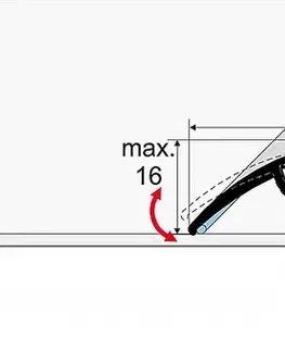 Přechodové lišty a profily Prechodový profil 50 mm, oblý (narážací) | nivelácia 0 - 16 mm Inox E07