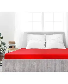 Plachty 4Home jersey prestieradlo Ideál červená, 160 x 200 cm