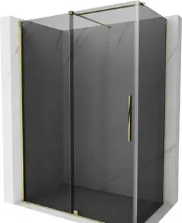 Sprchovacie kúty MEXEN/S - Velár sprchovací kút, posuvné dvere 160 x 85, grafit, zlato 871-160-085-41-50