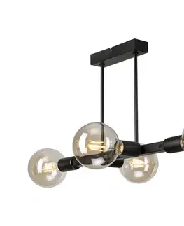 Svietidlá  Luster na tyči ASTRID 4xE27/60W/230V čierna LM-4.146/CZARNY MAT
