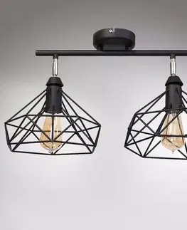 Moderné lampy do obývačky Lampa Szach 2711/Z-B-2 čierna Lw2