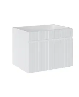 Skrinky s umývadlom ArtCom Kúpeľňová skrinka s umývadlom a doskou ICONIC White DU60/1 | 60 cm
