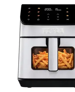 Predlžovacie káble TESLA Electronics AirCook - Teplovzdušná fritéza 6,5 l 2100W/230V m. chróm/čierna AIRCKQD65XXLBLK
