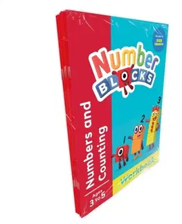 Pre deti a mládež Numberblocks and Alphablocks Red Level Workbook Set (6 Books) - Alphablocks,Numberblocks