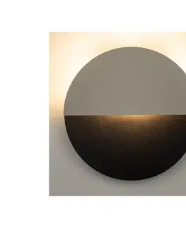 Svietidlá  LED Nástenné svietidlo LUNA LED/7W/230V pr. 26 cm čierna/béžová 40859