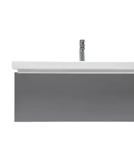 Kúpeľňový nábytok Kúpeľňová skrinka s umývadlom a batériou SAT Feel 80x30x44, 8 cm antracit mat SATFEEL80ANTU4BA SATFEEL80ANTU4BA