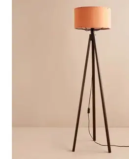 Lampy  Stojacia lampa AYD 1xE27/40W/230V hnedá/oranžová 780SGN3499