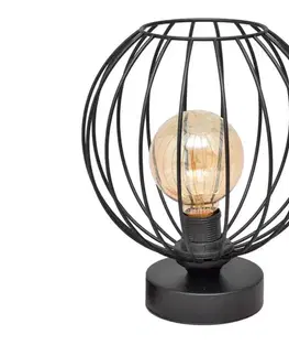 Lampy  Stolná lampa MERCURE 1xE27/15W/230V čierna B-1388/1 BK