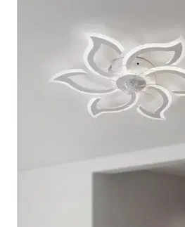 Ventilátory BRILAGI - stmievateľný stropný látor s LED 34 W, 230 V, Ø 83 cm, biely + diaľkové ovládanie WF-OSD-114-WHT