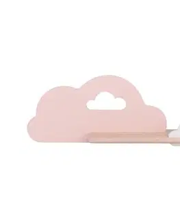 Svietidlá  LED Detské nástenné svietidlo s poličkou CLOUD LED/5W/230V ružová/biela 21-75703