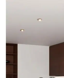 Svietidlá Eglo 902259 - SADA 3× LED podhľadových bodových svietidiel BARRANCO 1× GU10/4,5 W/230 V chróm 902259