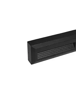 LED osvetlenie  Vonkajšie schodiskové svietidlo KORA LED/1,2W/230V IP54 4000K čierna SKU013641