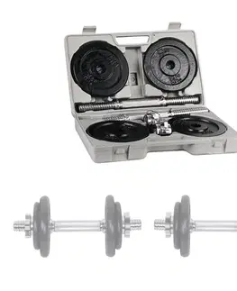Činky Jednoručky v kufríku inSPORTline set 2x 5-10kg