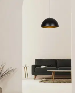 Svietidlá Závesný luster Mini Sivani - MR - 723, čierna-zlatá