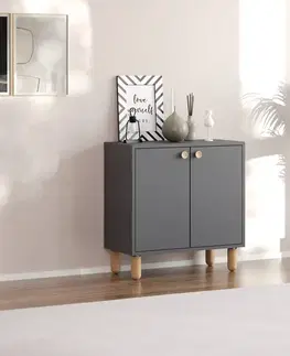 Komody Viacúčelová skrinka Lina - Anthracite