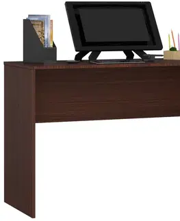 Písacie stoly Moderný písací stôl JIRÍ120, wenge