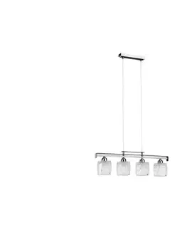 Svietidlá  Luster na lanku ALMA 4xE14/10W/230V lesklý chróm 15754