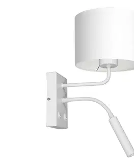 Svietidlá  Nástenná lampa ARDEN 1xE27/60W+1xG9/8W/230V biela 3423