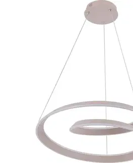 Svietidlá  LED luster na lanku CASHMERE LED/75W/230V pr. 60 cm béžový 338167