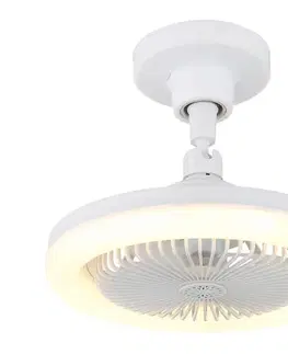 Ventilátory Globo 03680W - LED stmievateľný stropný látor LIDEA LED/20W/230V 3000-6500K biela+diaľkové ovládanie 03680W