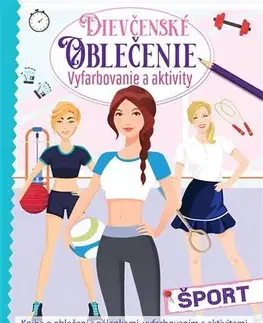 Nalepovačky, vystrihovačky, skladačky Dievčenské oblečenie šport