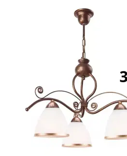 Svietidlá BRILAGI - LED Luster na reťazi ANTICO 3xE27/60W/230V bronz patina 8590828606635