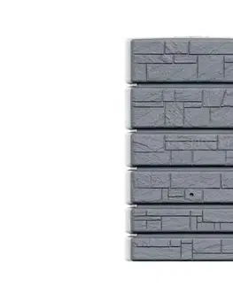 Lieviky Kinekus Sud na dažďovú vodu TOWER STONE 500L, svetlo sivý +ventil