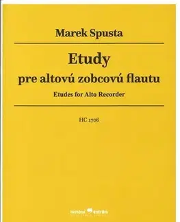 Hudba - noty, spevníky, príručky Etudy pre altovú zobcovú flautu - Marek Spusta