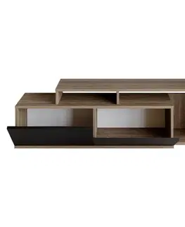 TV stolíky TV stolík Nexera - Walnut, Black