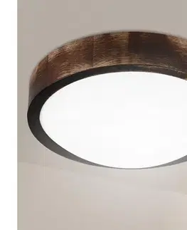 Svietidlá BRILAGI - LED stropné svietidlo CARVALHO SLIM SMOKEY LED/20W/230V dub pr. 27,5 cm LD.PD-8.1
