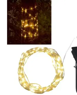 LED osvetlenie  LED solárna dekoračná reťaz LED/3,7V 1800 mAh 10 m IP44 + diaľkové ovládanie 330222