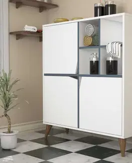 Komody Viacúčelová skrinka Pulse - White, Blue