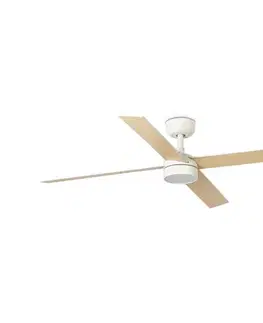 LED osvetlenie FARO Barcelona FARO 34355WT1S - LED stmievateľný látor RUDDER L 18W/230V CCT, priemer 132 cm, béžová/biela WT + diaľkové ovládanie 34355WT1S-D