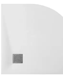 Sprchové vaničky Vanička polokrúhla Vexo 90x90 biela