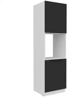 Kuchynské skrinky stojace Kuchynská skrinka Aria-Bl/Wh Anti Fingerprint 60dp-210 2f