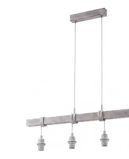 Svietidlá Eglo - Napájací kábel TOWNSHEND 4xE27/60W/230V borovica/sivá 