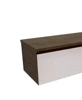 Kúpeľňový nábytok Koupelnová skříňka s krycí deskou Naturel Monza 119x30x45 cm ořech mat MONZA120WN MONZA120WN