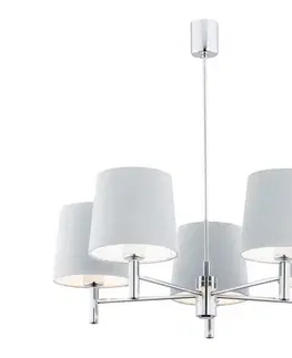 Svietidlá Argon 2076 - Luster na tyči BOLZANO 5xE27/15W/230V modrá 2076