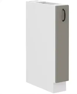Kuchynské skrinky stojace Kuchynská skrinka Stilo claygrey/biely 15d cargo bb