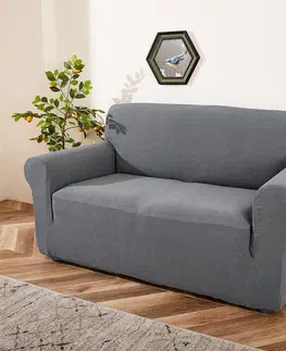 Prehozy 4Home Napínací poťah na dvojkreslo Magic clean svetlosivá, 145 - 185 cm