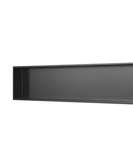 Regály a poličky Vstavaná polička SAT Aurum gun metal 121x28 cm SATAURN12128BGM SATAURN12128BGM