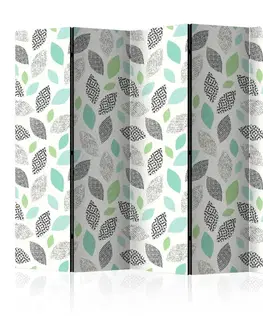 Paravány Paraván Patterned Leaves Dekorhome