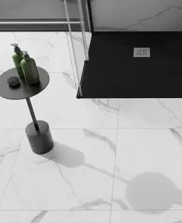 Vane MEXEN - Stone+ Sprchová vanička štvorcová 70x70, čierna 44707070
