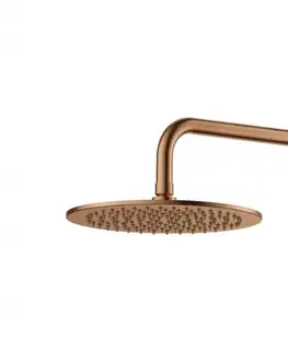 Sprchy a sprchové panely Hlavová sprcha SAT Aurum vrátane sprchového ramena brúsený rose gold SATBSHSBRGSET SATBSHSBRGSET